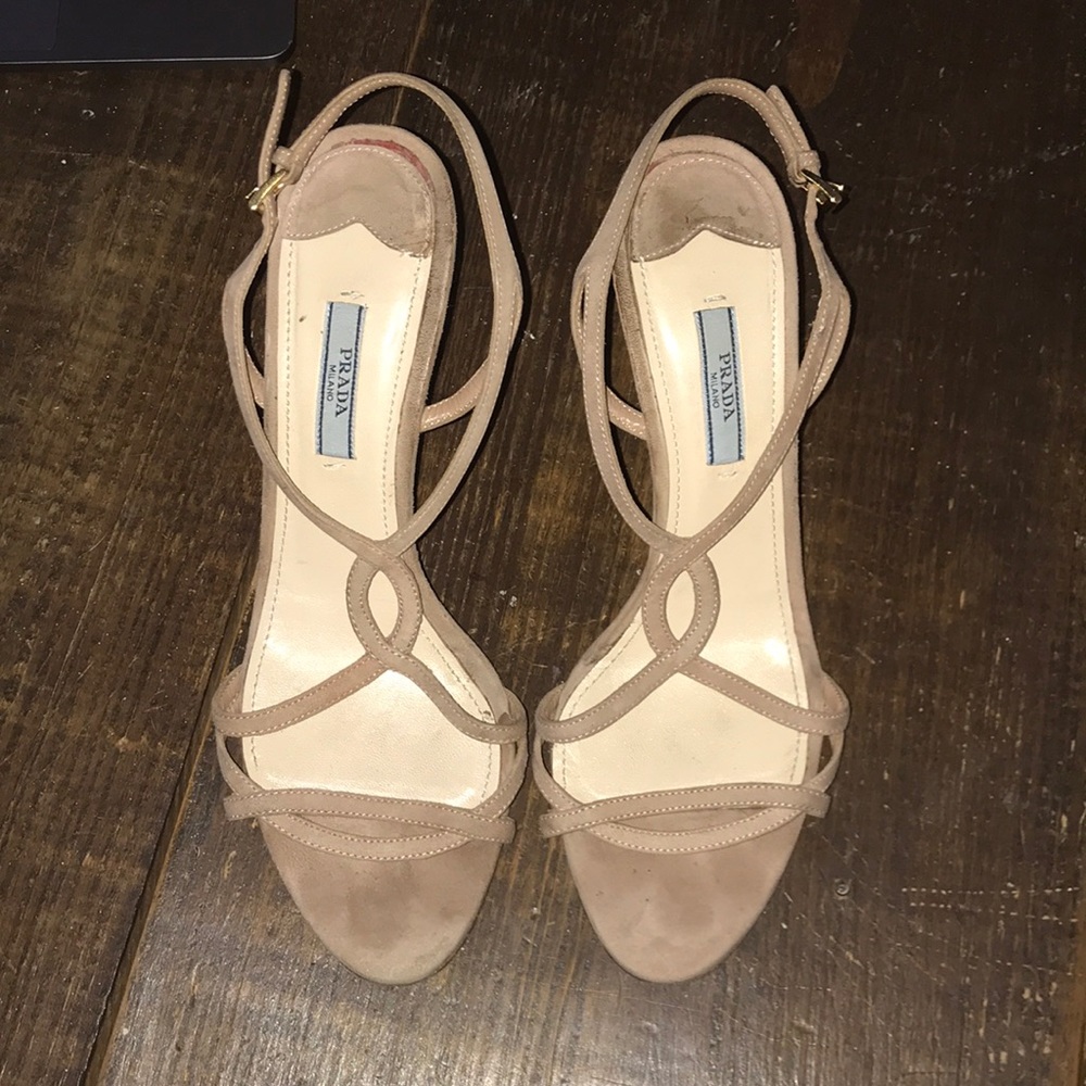Prada heels!!! Used but fair condition!